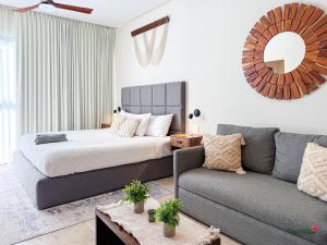 Aldea Zama Apartment King Bed Sofa Kitchen Full Gym Wifi Cinema