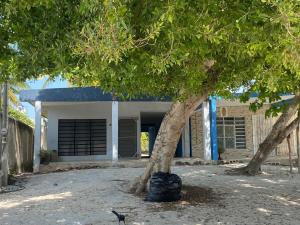 Casita Azul del mar, sencilla con fresca brisa