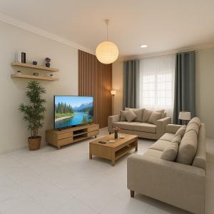 شقة بأجواء مريحة ثلاث غرف نوم