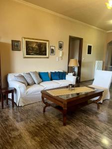 Vintage house overlooking the statue of Leonidas