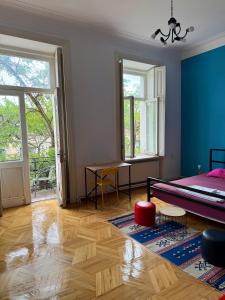 Red door-Room with private bathroom