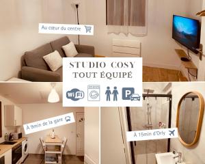 Studio cosy tout équipé, idéal
