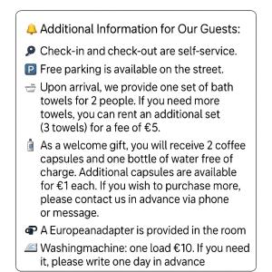 Modern Studio 11 private Kitchenette and Bathroom