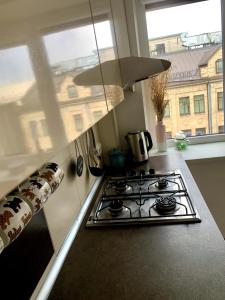 Bright and cozy apartment in the city center with balcony