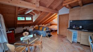 CAMPO BASE CADORE MONOLOCALE MANSARDA con park auto e garage moto