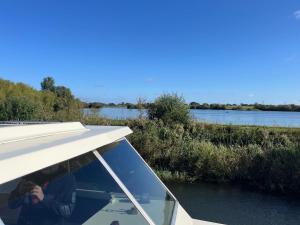 Beautiful boat in rural surroundings near Beverley
