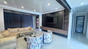 Modern Retreat with Stylish Interiors & Peaceful Garden View