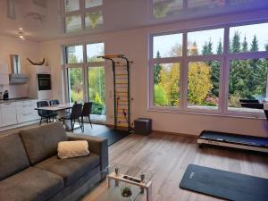 Moderne Ferienwohnung in ruhiger Lage mit Fitnessgeräte für Ihr Workout zu Hause