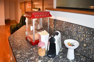 Bold and Vibrant with large bathtub and rain shower