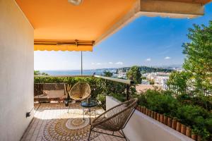 Nice Renting - CARNOT - Escape to French Riviera Terrace with Sea View