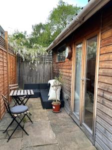 Self-contained studio with patio