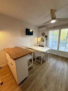 Studio 4pers rénové avec jardin et place privée