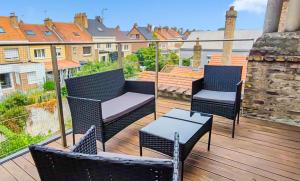 Appartement spacieux entre centre ville et digue de mer Dunkerque, Capacité 4 personnes, 1 chambre, Terrasse