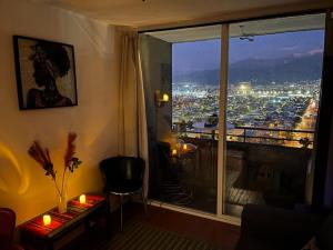 Amazing view of Santiago con Aire acondicionado y parking