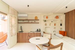 Elegant et cosy studio avec baignoire