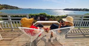 Villa Ty Marie Ile aux Moines sur la plage vue mer à 180 dégrés