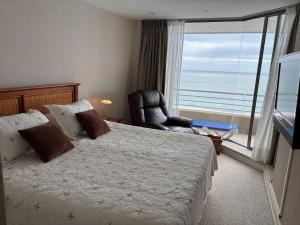 Departamento gran terraza frente al mar