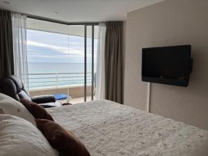 Departamento gran terraza frente al mar