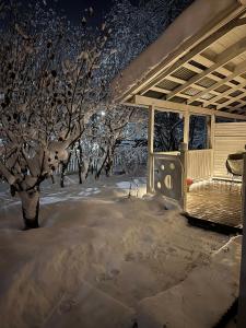 Apartment with sauna and backyard