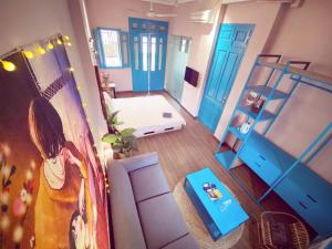 BLUE ROOM with BALCONY