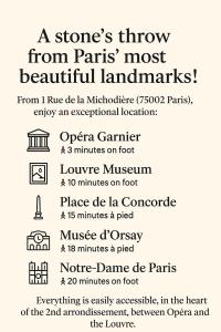 Chic Apartment in Paris Centre Next to Opéra & Louvre