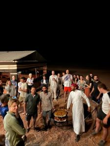 Fire bedouin camp