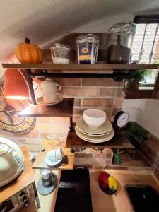 Tiny studio, rustic style, historic center