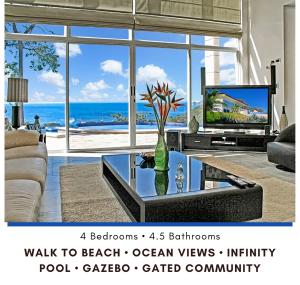 Modern 4 Bedroom Infinity Pool Beach, Sunset,