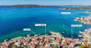 Beach Villa Apartment w Sunset Sea View, 4 Stars, Sibenik