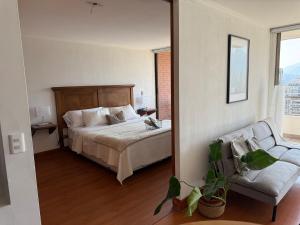 Las Condes Skyline View of Cerro Manquehue