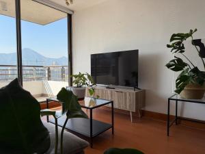 Las Condes Skyline View of Cerro Manquehue