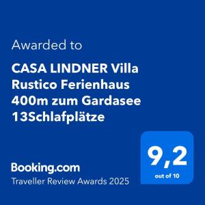 CASA LINDNER Villa Rustico Ferienhaus 400m zum Gardasee 13Schlafplätze