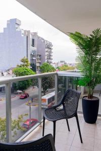 Loft con vista parcial al mar a pasos del WTC