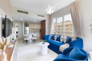 Balcony Offering Captivating Lake Views 1BR, Just a Hop from the Golf Course, Lakeside B, Dubai Production City by Deluxe Holiday Homes