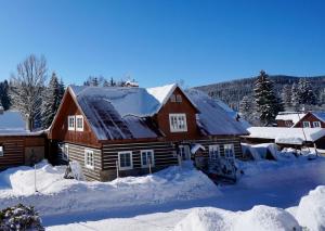 Chalet Schäfer s vyhřívaným bazénem se slanou vodou a saunou - 3hvězdičkové hotely ve městě Harrachov