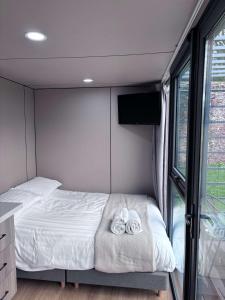 Glamping Pod with Hot Tub in Orchard