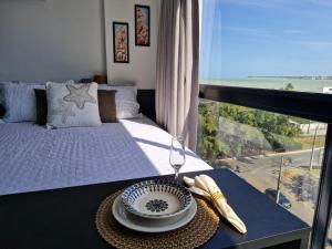 Flat602 na cobertura - Luxo Beira Mar Caribessa - vista mar