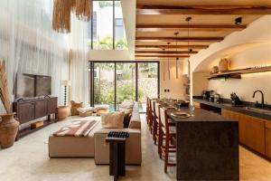 Chic 3BR Villa - 2 Pools with Rooftop Pool Modern Boho Design