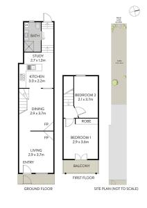 2BR Darlington Home for 6 with Balcony