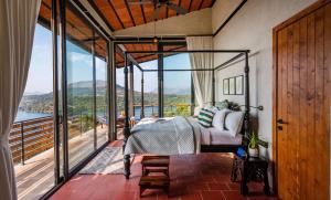 SaffronStays Satori Perch Regal - 4BR Tuscan-style villa with pool, farm meals & 270 Degree Mulshi Lake views near Pune