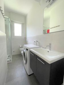 Modern flat in a villa with pool