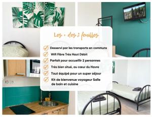 Dalikyda - Le 2 Feuilles - 2 Lits - wifi - cuisine