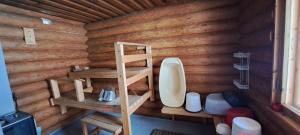 Log cottage by the lake