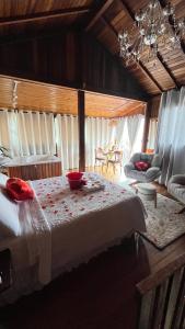 Cabana com banheira de Hidro e vista para o mar, privativa e tranquila localização excelente