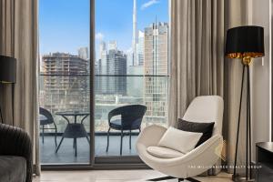 Burj Khalif View from Bedroom - Millionaire Residence in Business Bay Dubai