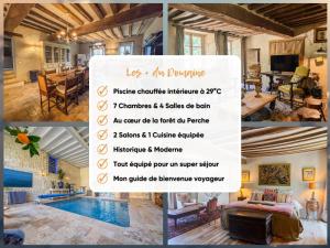 Le manoir de Saint-Ouen avec piscine chauffée intérieure