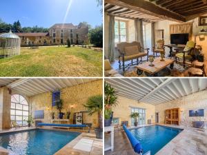 Le manoir de Saint-Ouen avec piscine chauffée intérieure