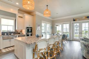 Walk to Beach Modern Galveston Home with Balconies!