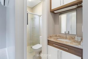 Apto c varanda gourmet a 300m da Praia CMS0202