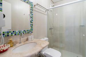 Apto c varanda gourmet a 300m da Praia CMS0202